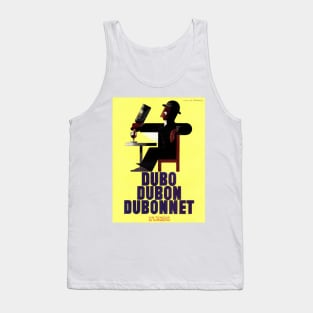 DUBO DUBON DUBONNET Wine Art Deco Vintage Alcohol Tank Top